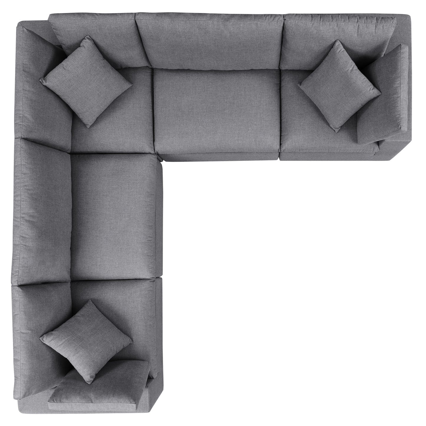 Commix 5-Piece Sunbrella® Outdoor Patio Sectional Sofa by Modway