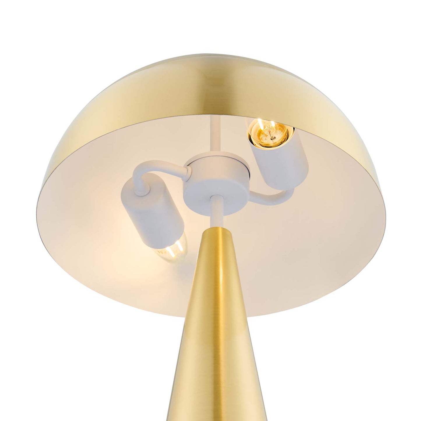 Selena Metal Table Lamp Satin Brass EEI-5624-SBR