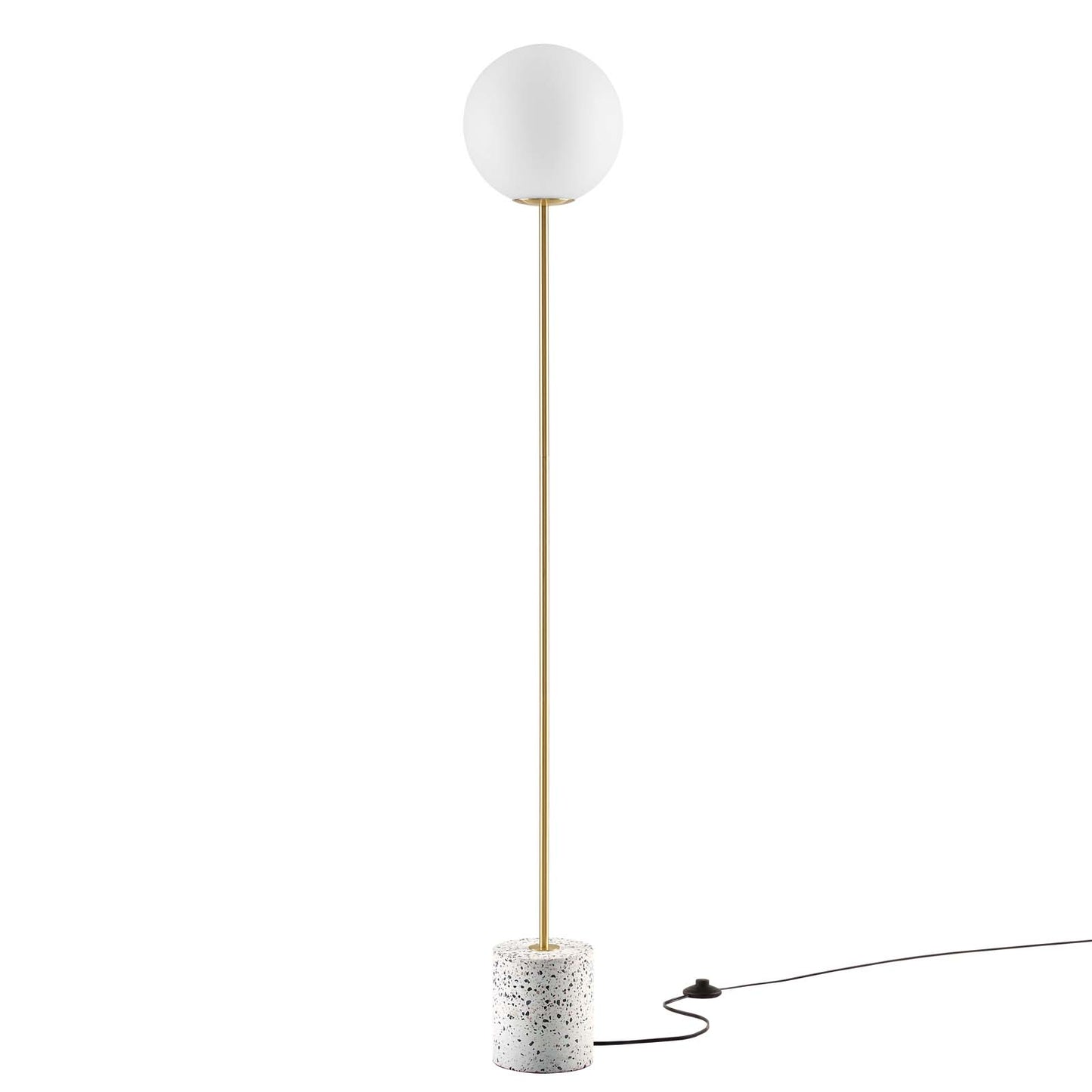 Logic Terrazzo Floor Lamp White EEI-5626-WHI