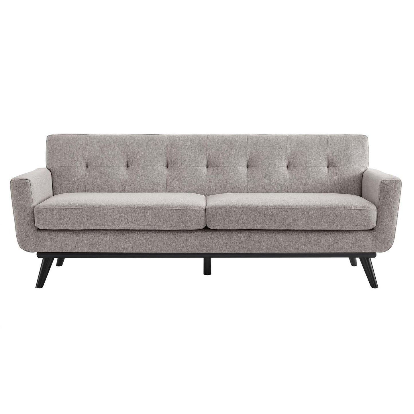 Engage Herringbone Fabric Sofa Light Gray EEI-5760-LGR