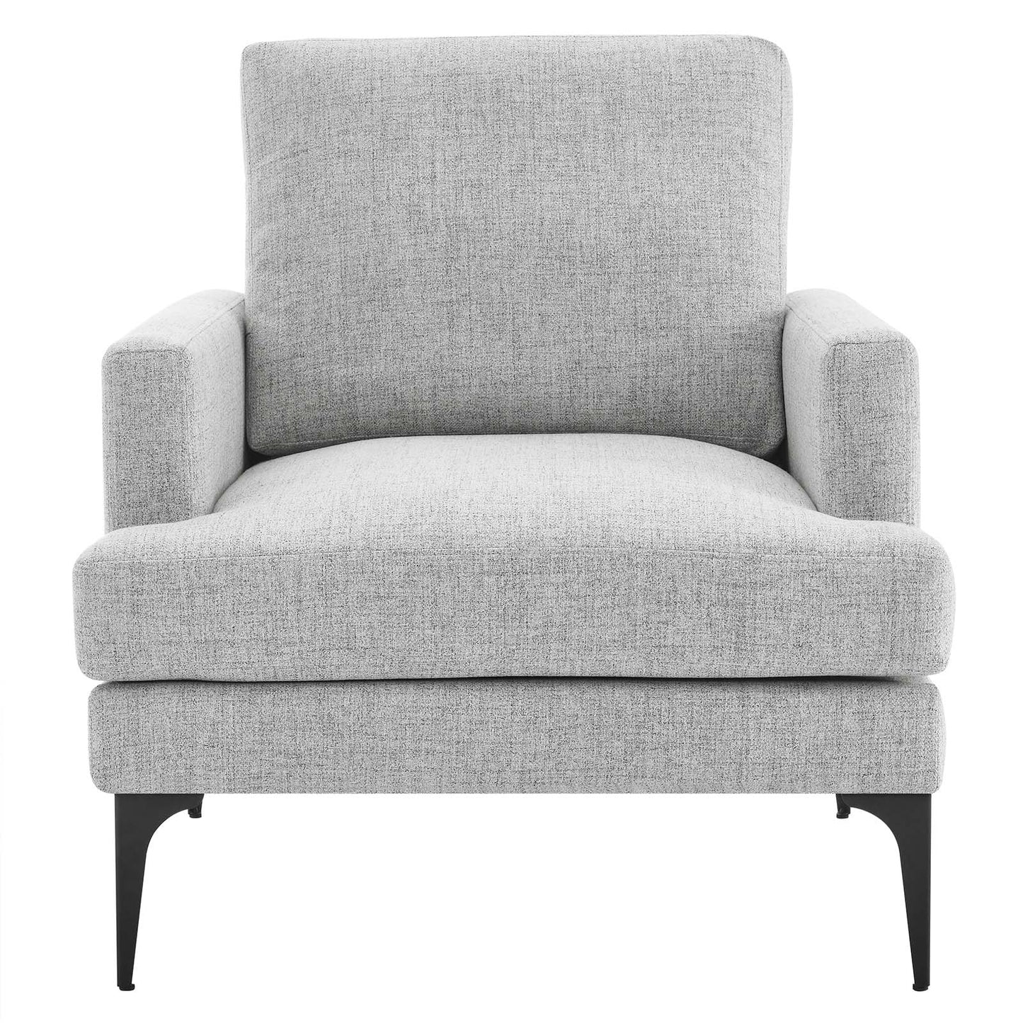 Evermore Upholstered Fabric Armchair Light Gray EEI-6003-LGR