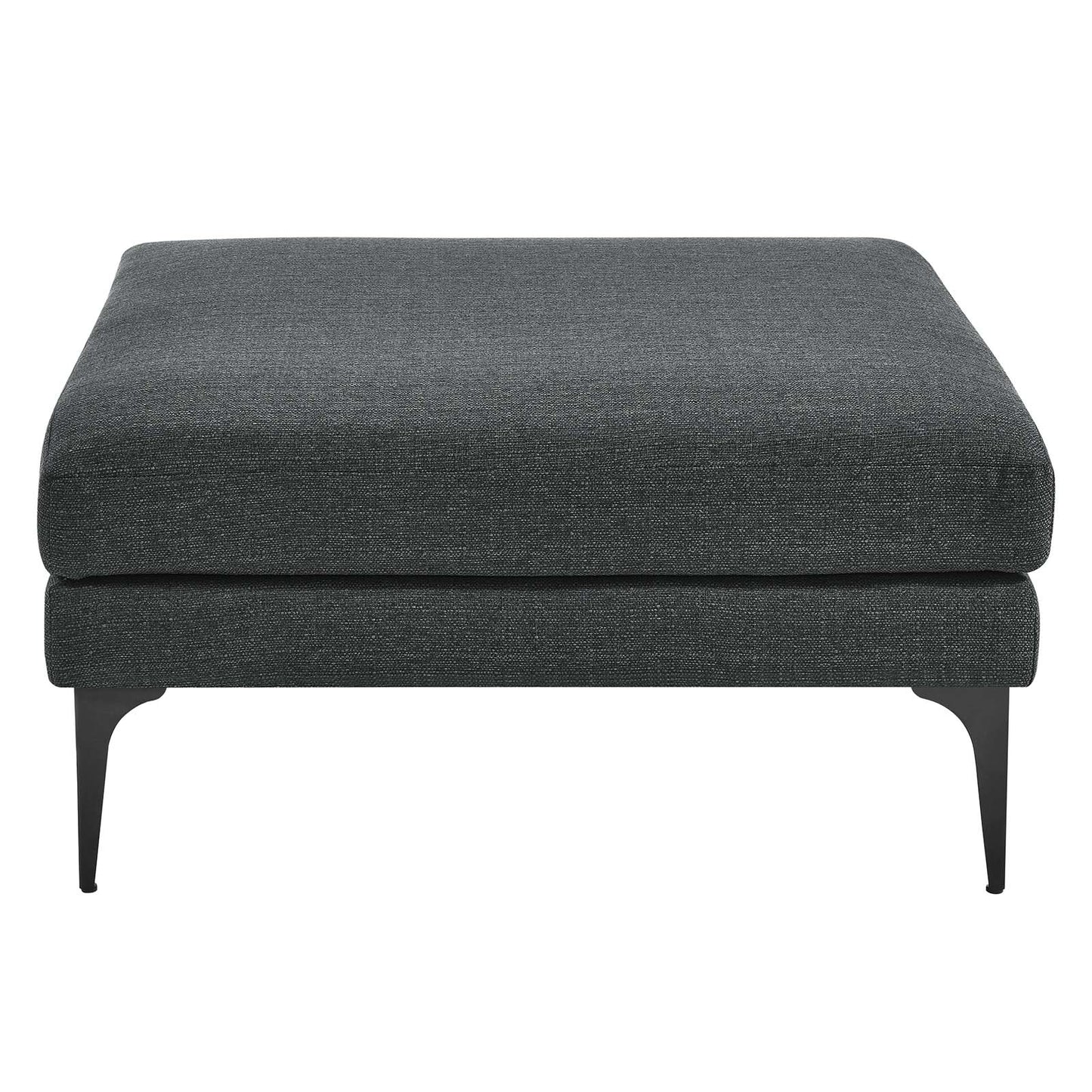Evermore Upholstered Fabric Ottoman Gray EEI-6015-DOR