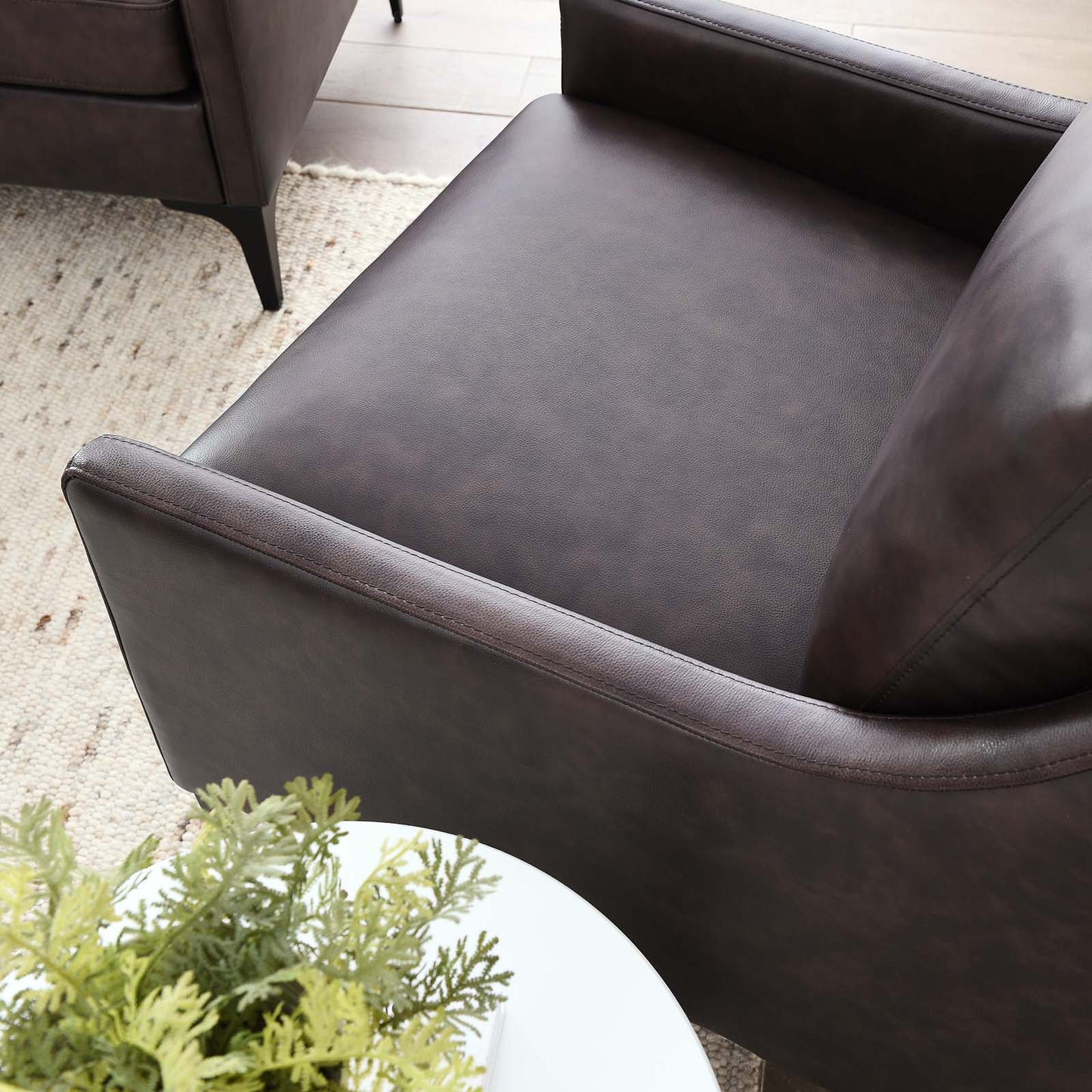 Corland Leather and Upholstered Fabric Armchair Collection
