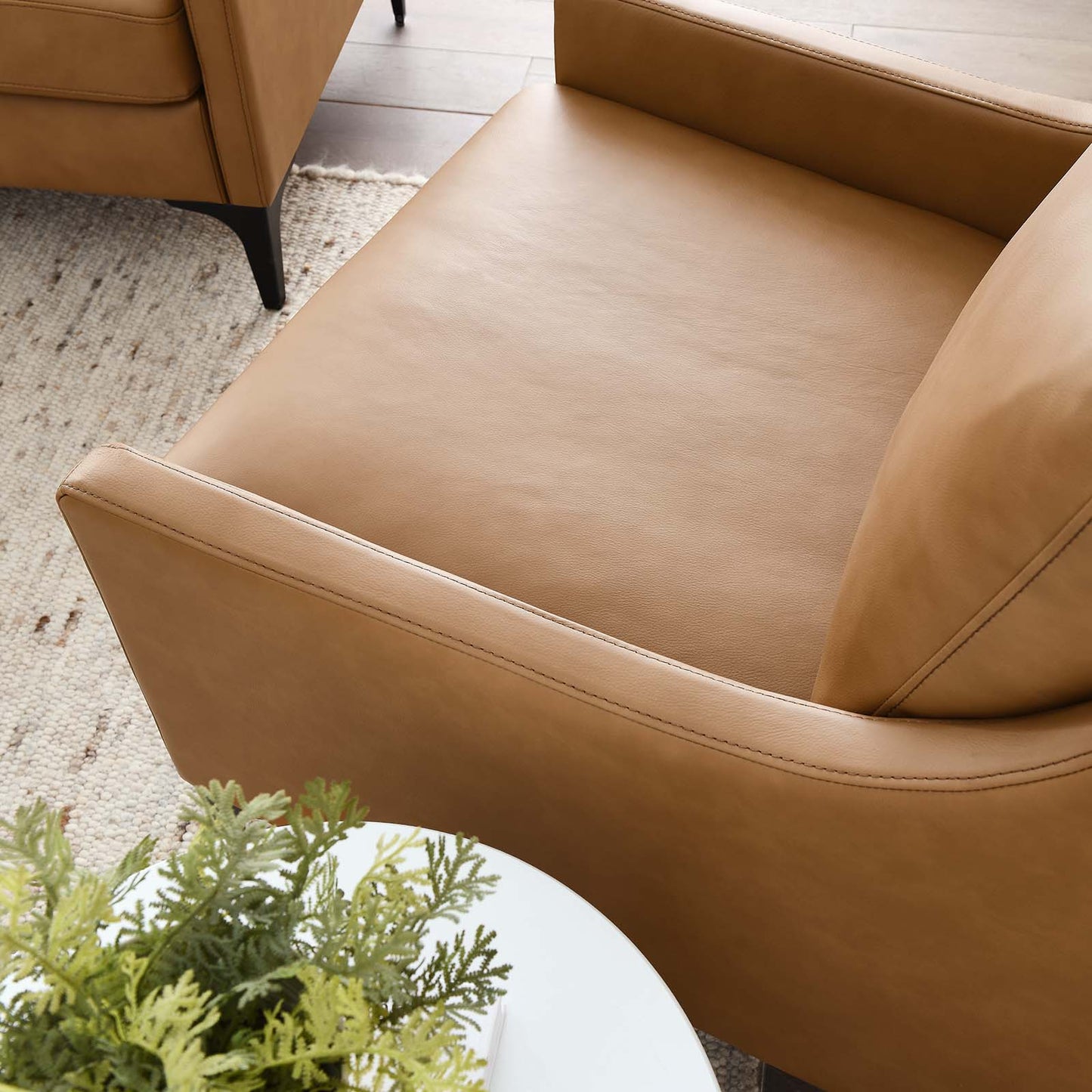 Corland Leather and Upholstered Fabric Armchair Collection