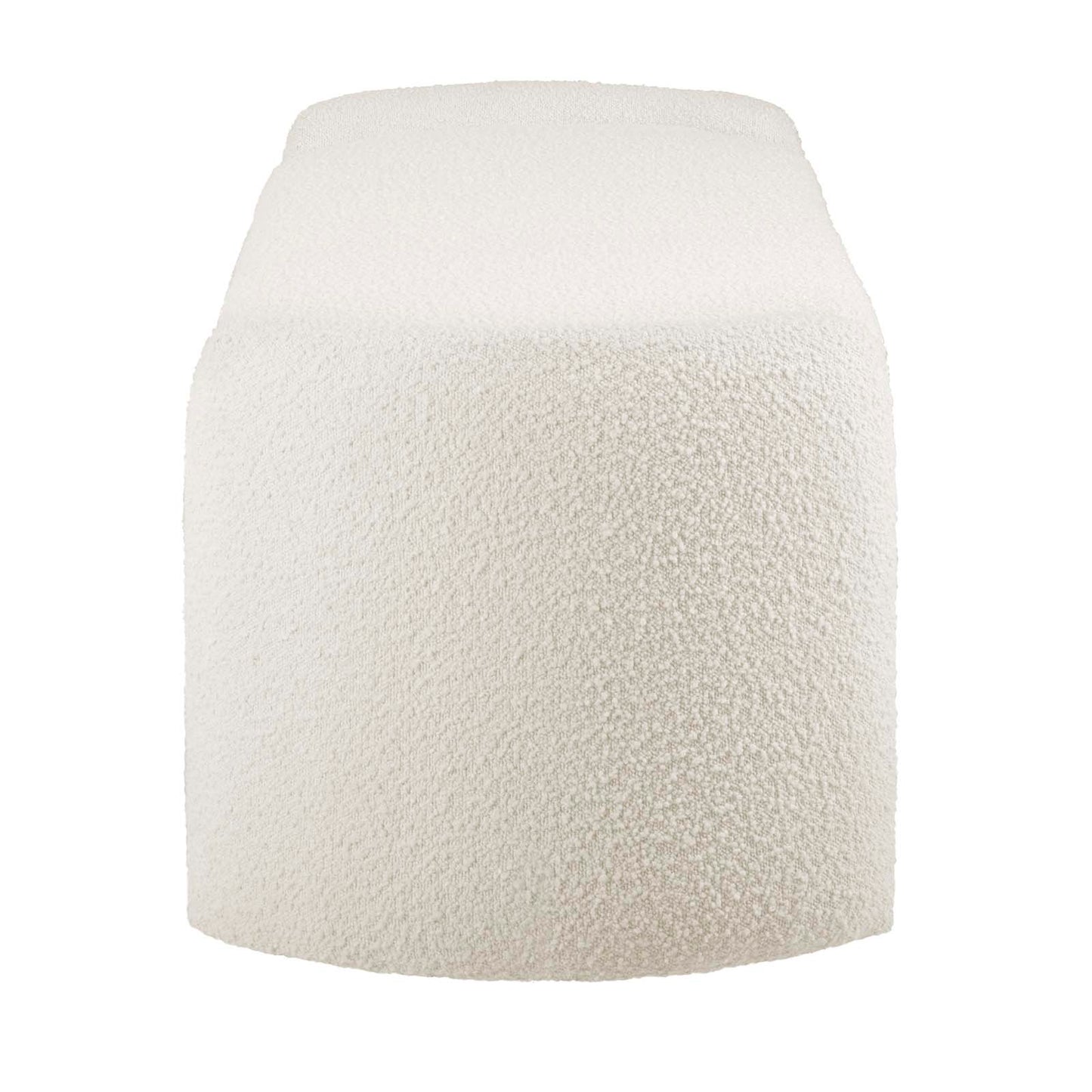 Nebula Boucle Upholstered Bench Ivory EEI-6056-IVO