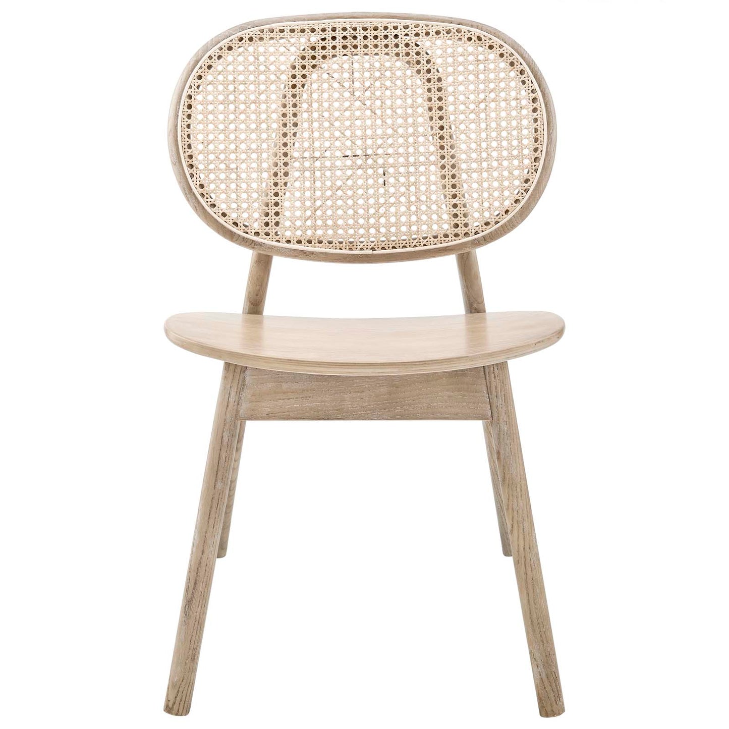 Malina Wood Dining Side Chair Set of 2 Gray