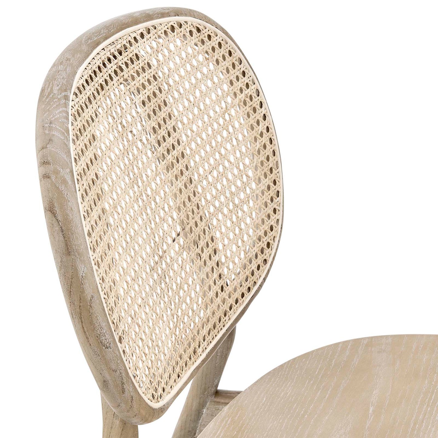 Malina Wood Dining Side Chair Set of 2 Gray