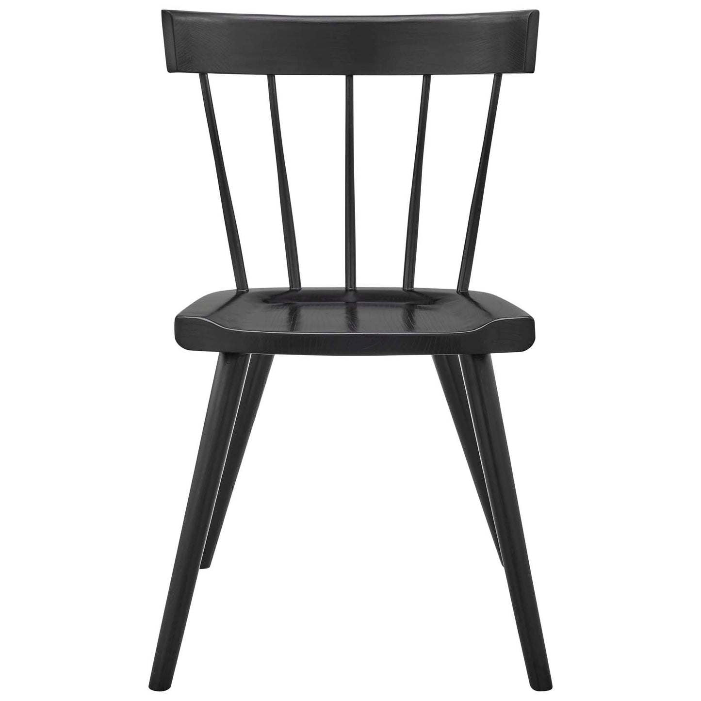 Sutter Wood Dining Side Chair Set of 2 Black EEI-6082-BLK