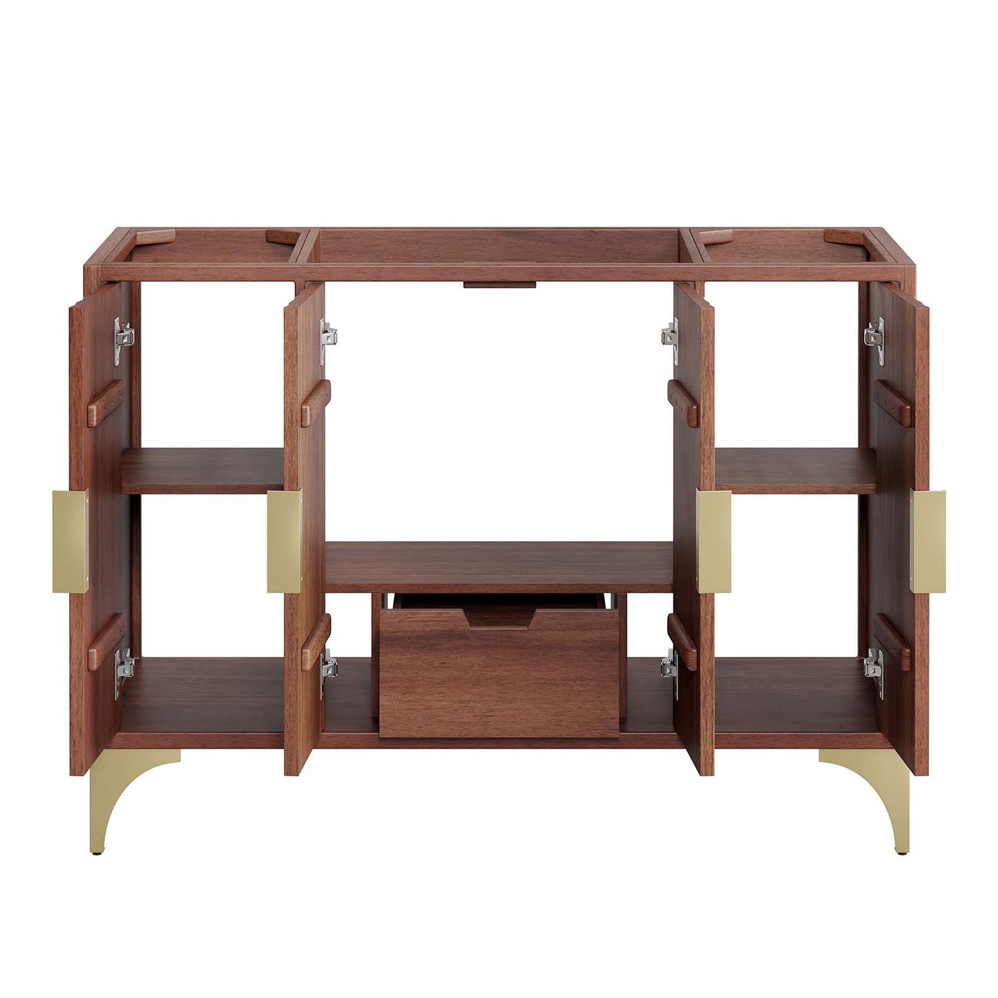 Daylight 48" Single Sink Compatible (Not Included) Bathroom Vanity Cabinet Walnut