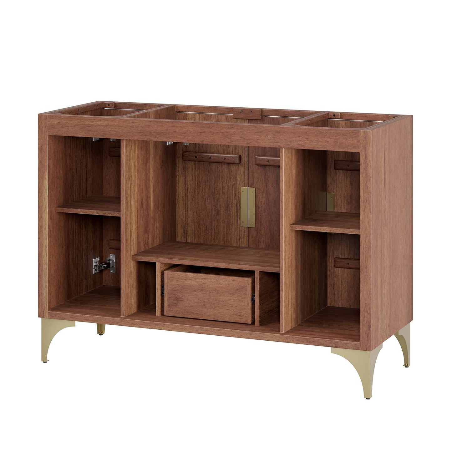 Daylight 48" Single Sink Compatible (Not Included) Bathroom Vanity Cabinet Walnut