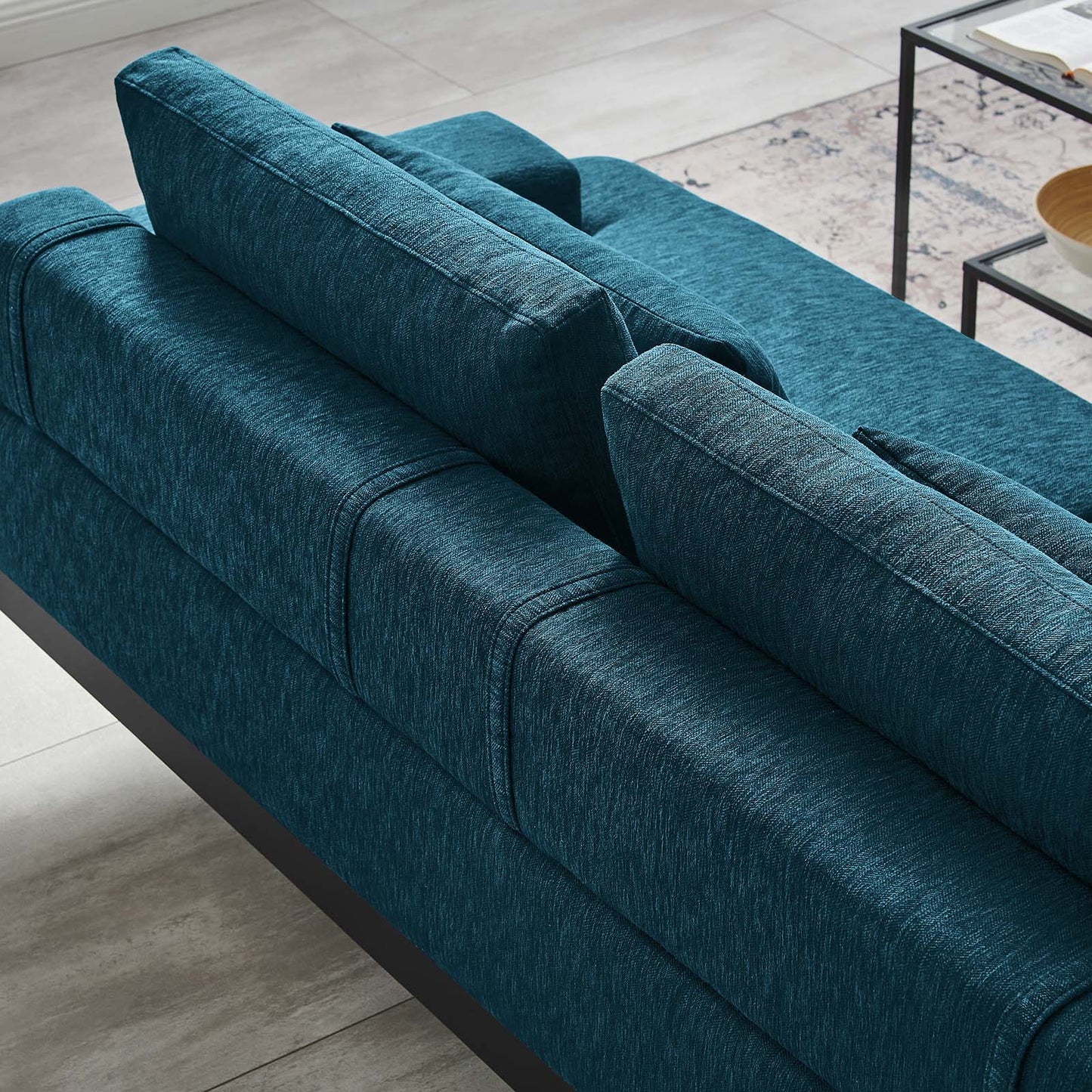Proximity Upholstered Fabric Sofa Azure EEI-6214-AZU