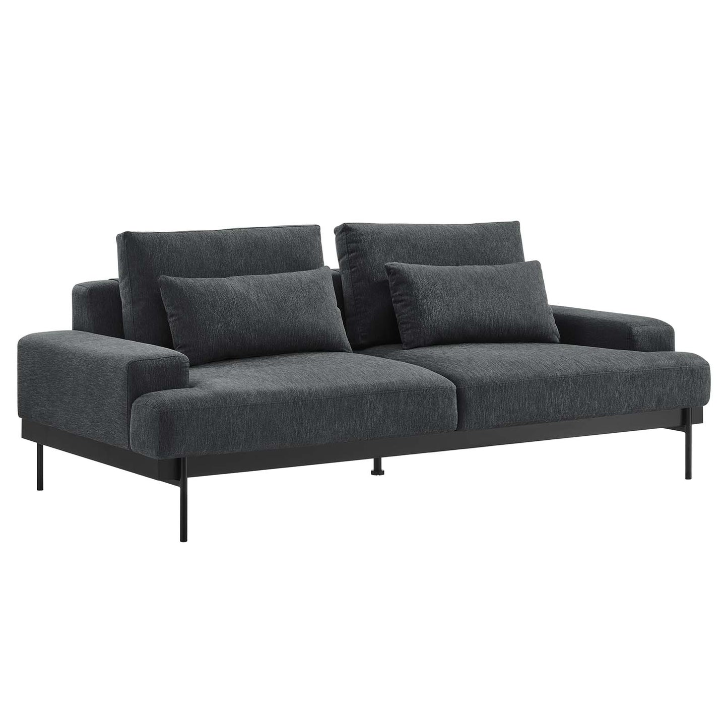 Proximity Upholstered Fabric Sofa Charcoal EEI-6214-CHA