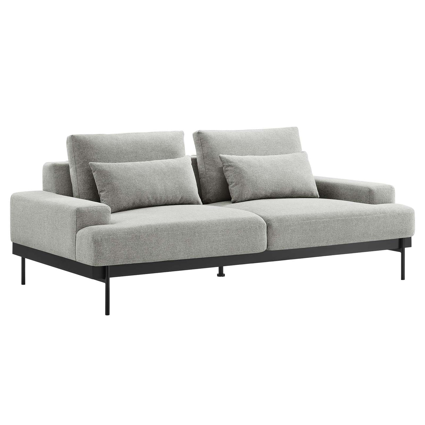 Proximity Upholstered Fabric Sofa Light Gray EEI-6214-LGR