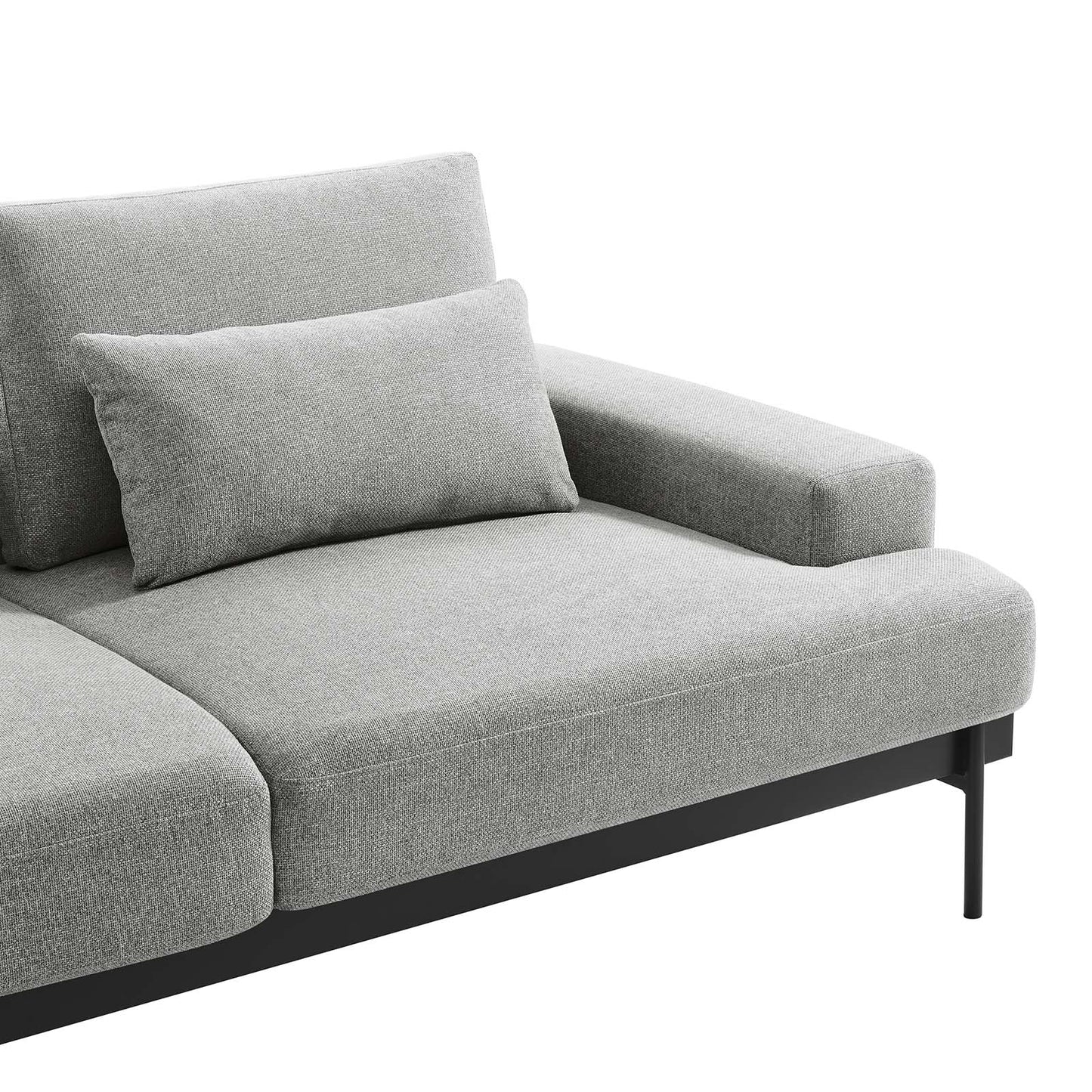 Proximity Upholstered Fabric Sofa Light Gray EEI-6214-LGR