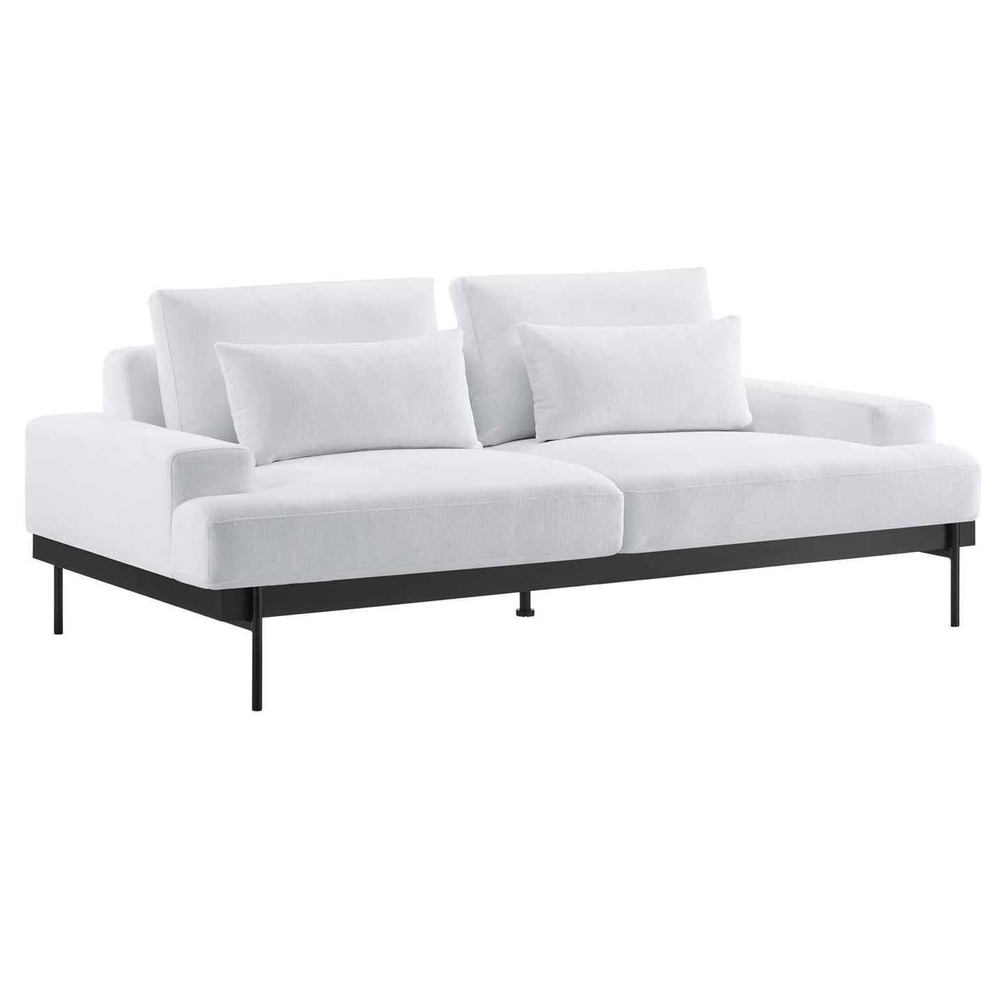 Proximity Upholstered Fabric Sofa White EEI-6214-WHI