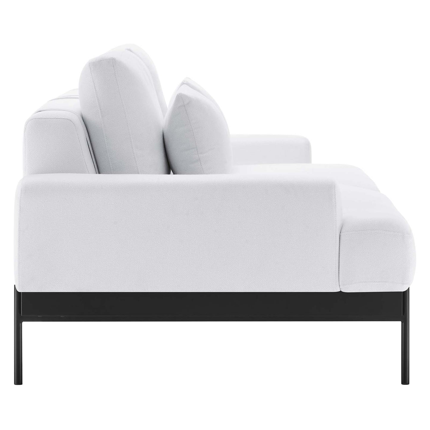 Proximity Upholstered Fabric Sofa White EEI-6214-WHI
