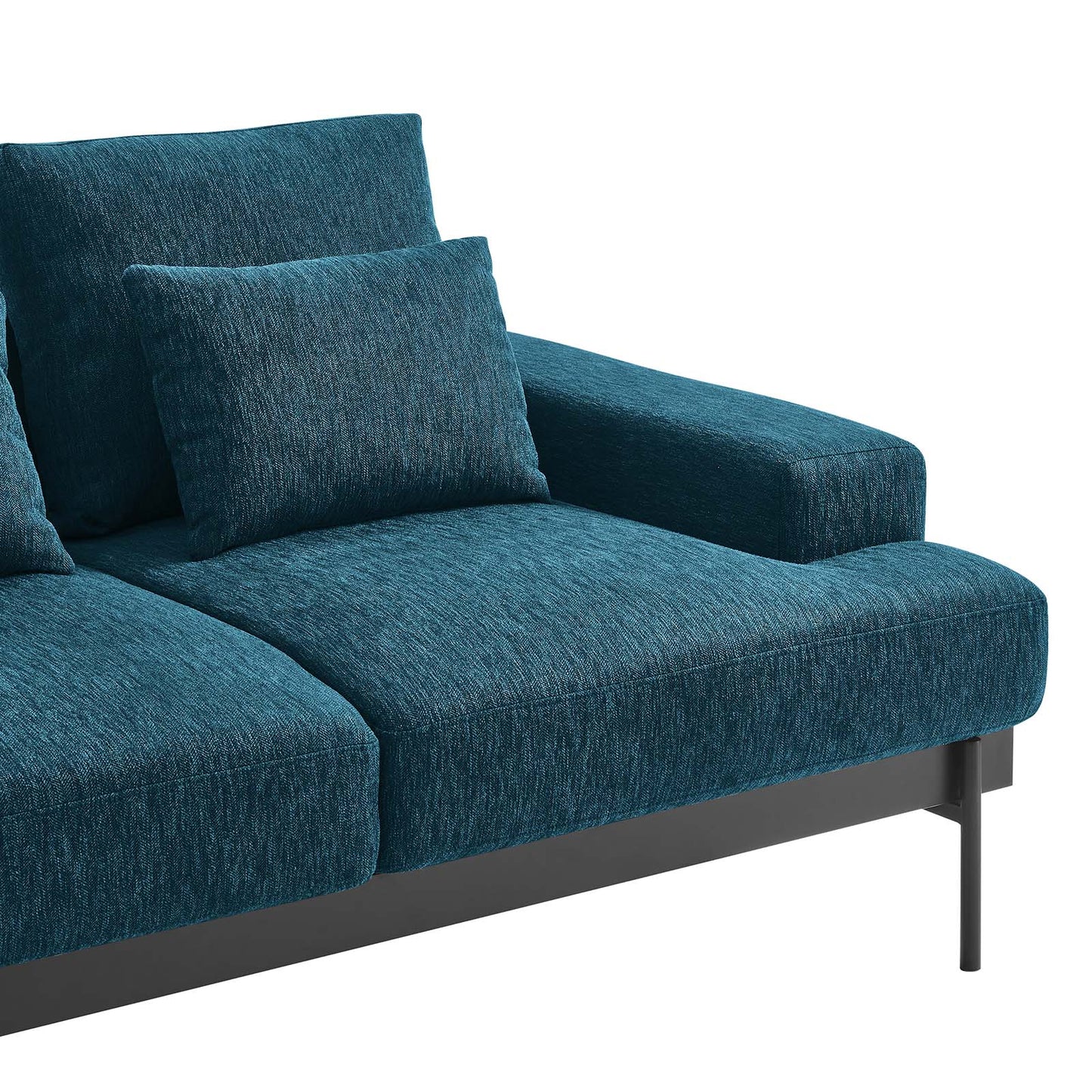 Proximity Upholstered Fabric Loveseat Azure EEI-6215-AZU