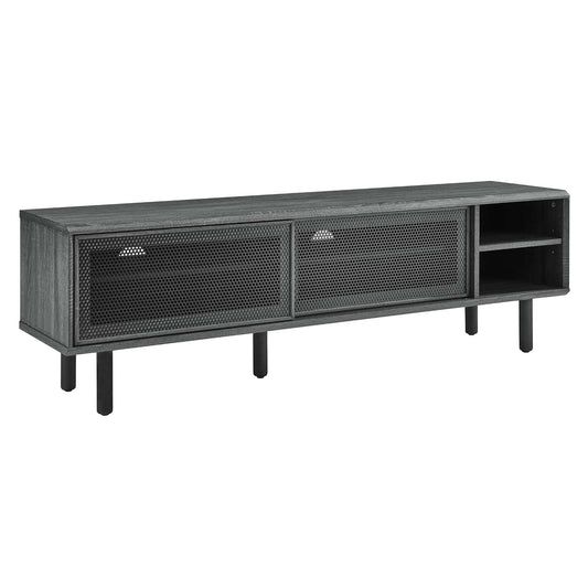 Kurtis 60" TV Stand Charcoal EEI-6234-CHA