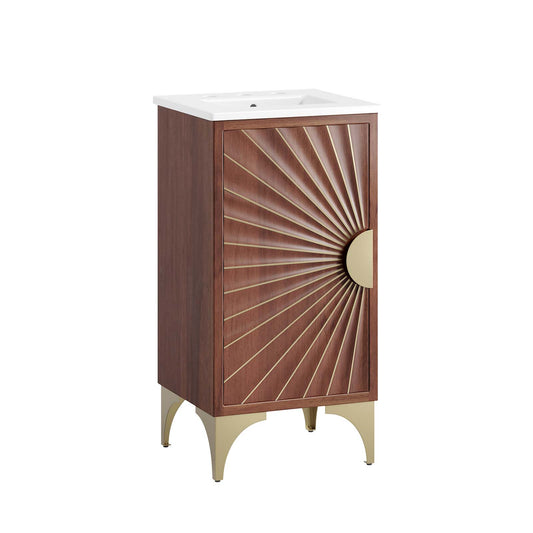 Daylight 18" Bathroom Vanity White Walnut