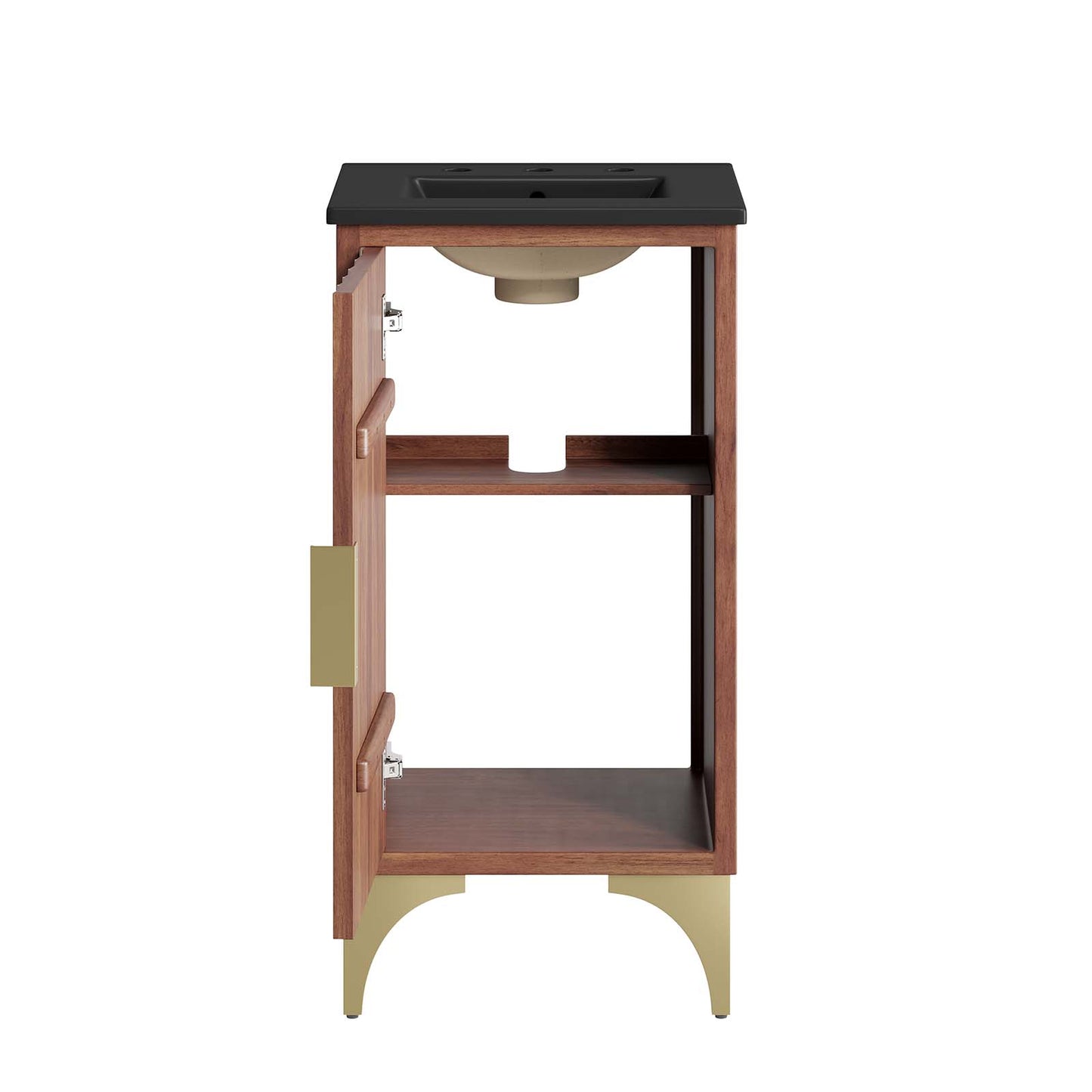 Daylight 18" Bathroom Vanity Black Walnut