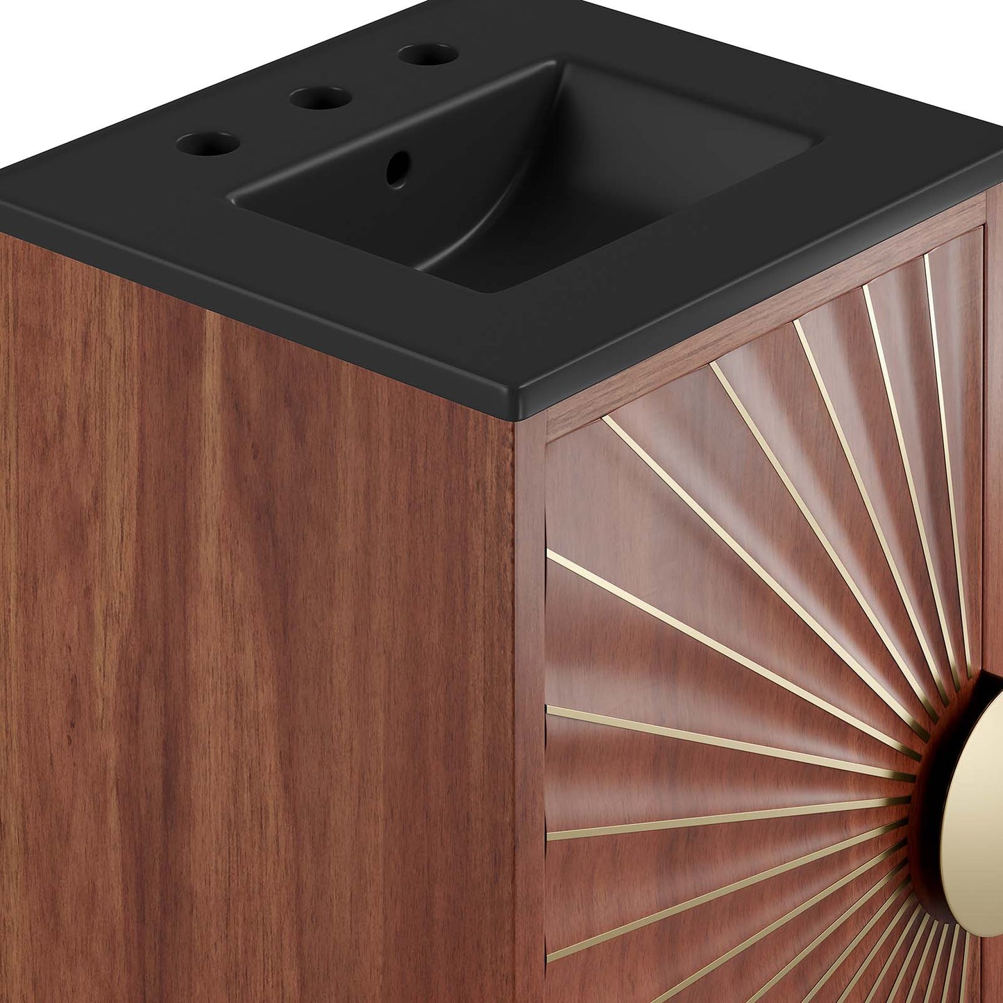 Daylight 18" Bathroom Vanity Black Walnut
