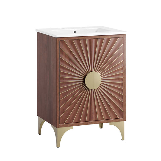 Daylight 24" Bathroom Vanity White Walnut