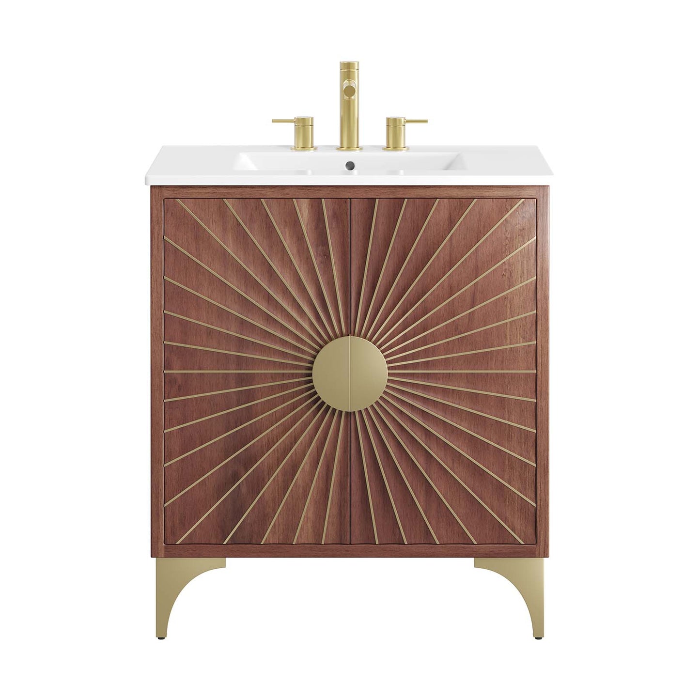 Daylight 30" Bathroom Vanity White Walnut