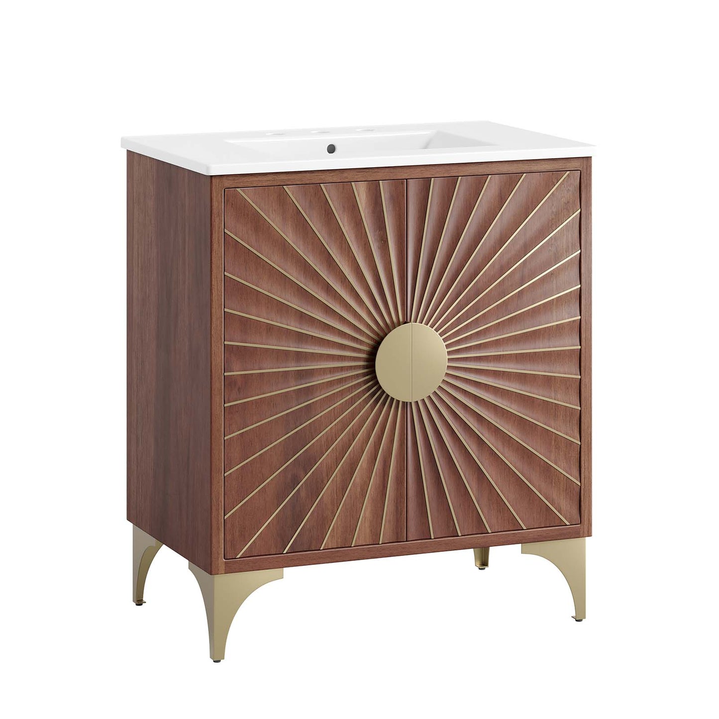 Daylight 30" Bathroom Vanity White Walnut