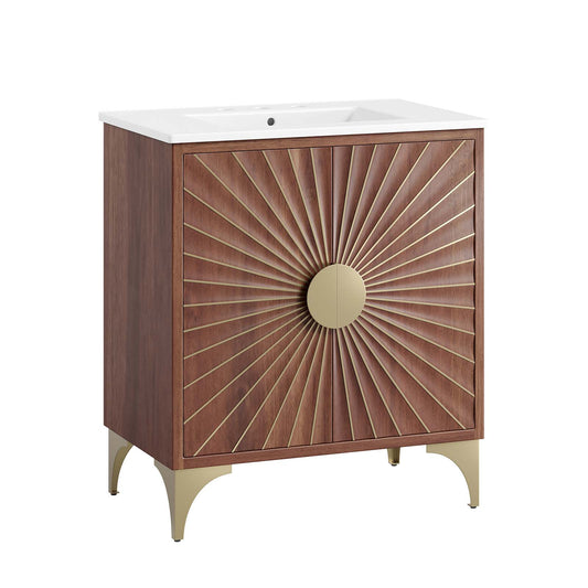 Daylight 30" Bathroom Vanity White Walnut
