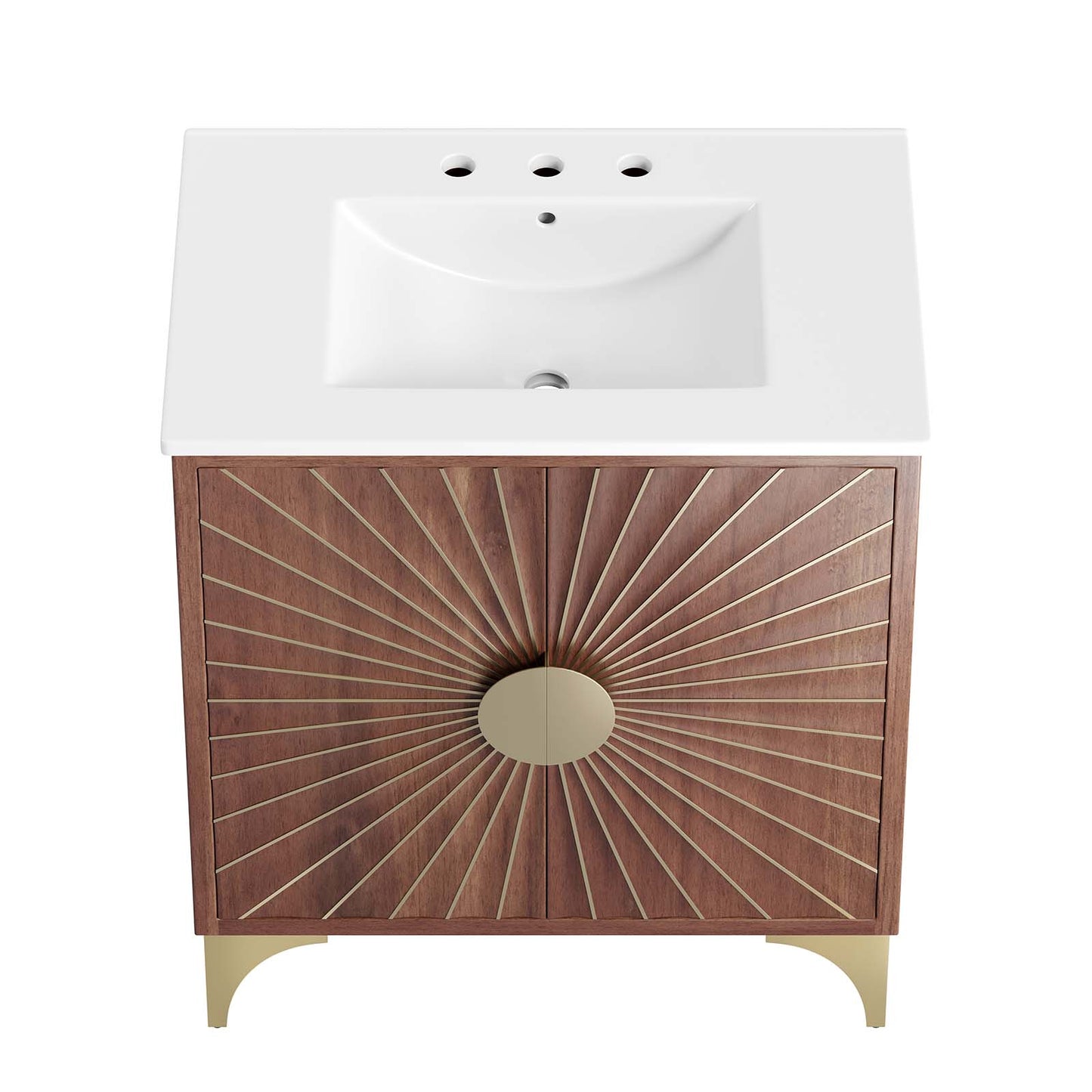 Daylight 30" Bathroom Vanity White Walnut