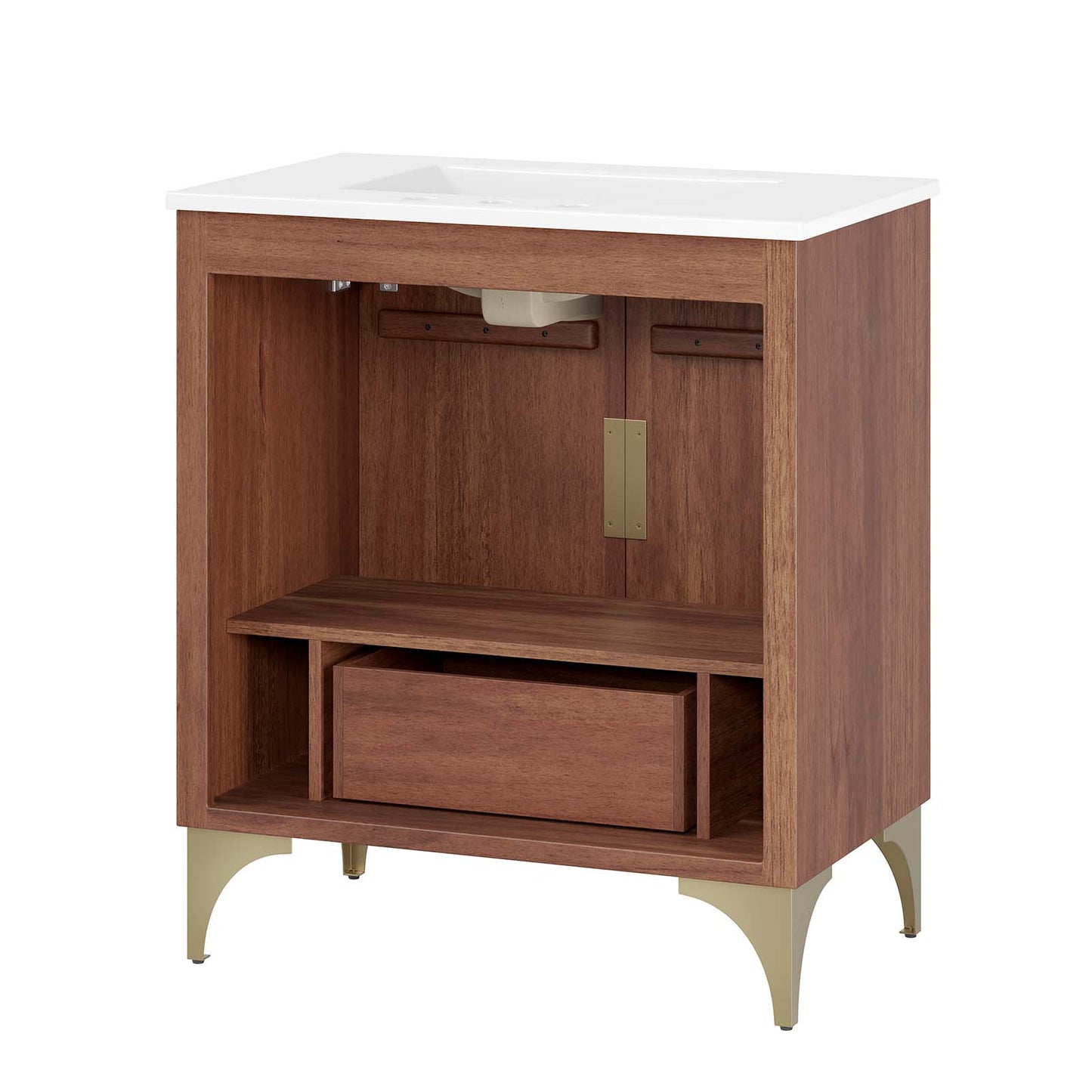 Daylight 30" Bathroom Vanity White Walnut