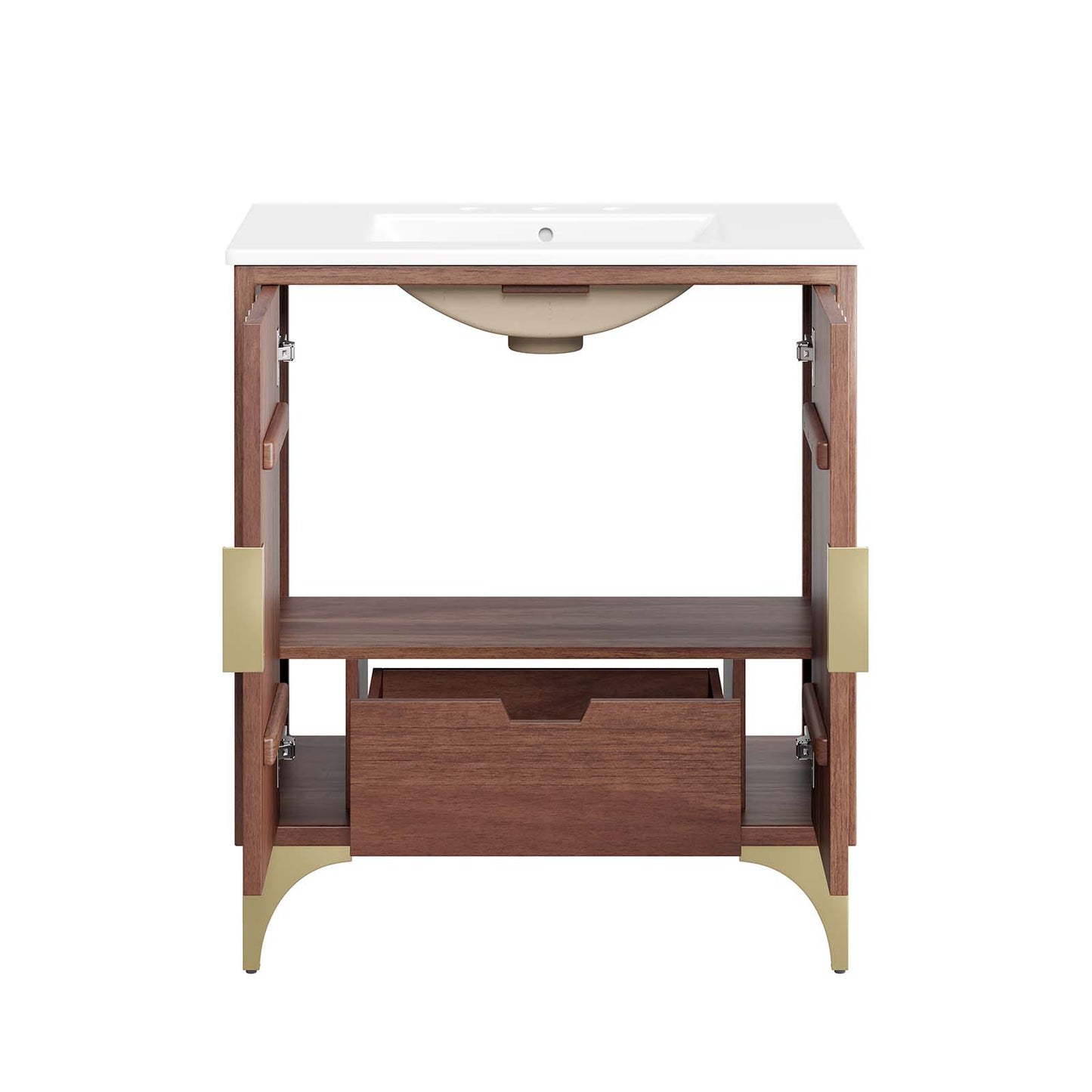 Daylight 30" Bathroom Vanity White Walnut