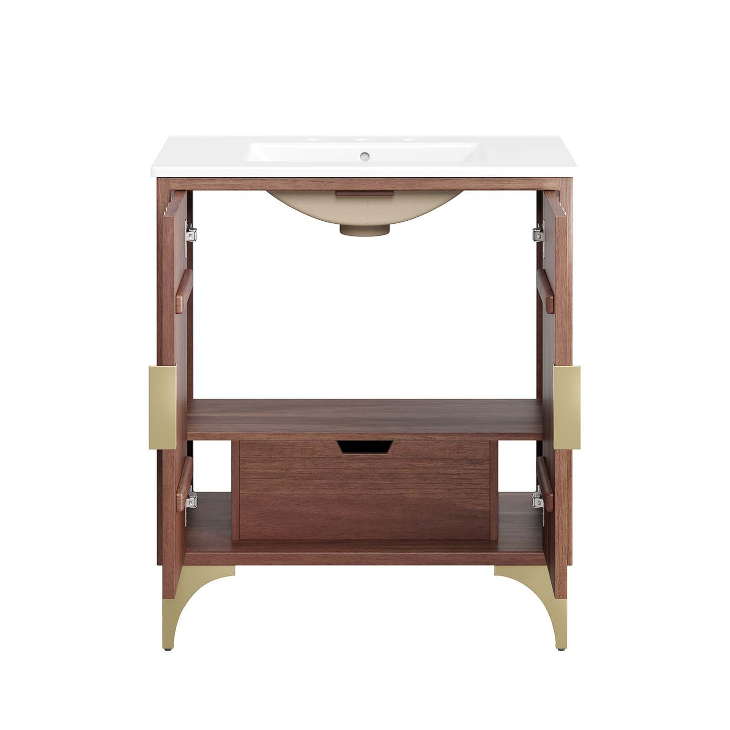 Daylight 30" Bathroom Vanity White Walnut