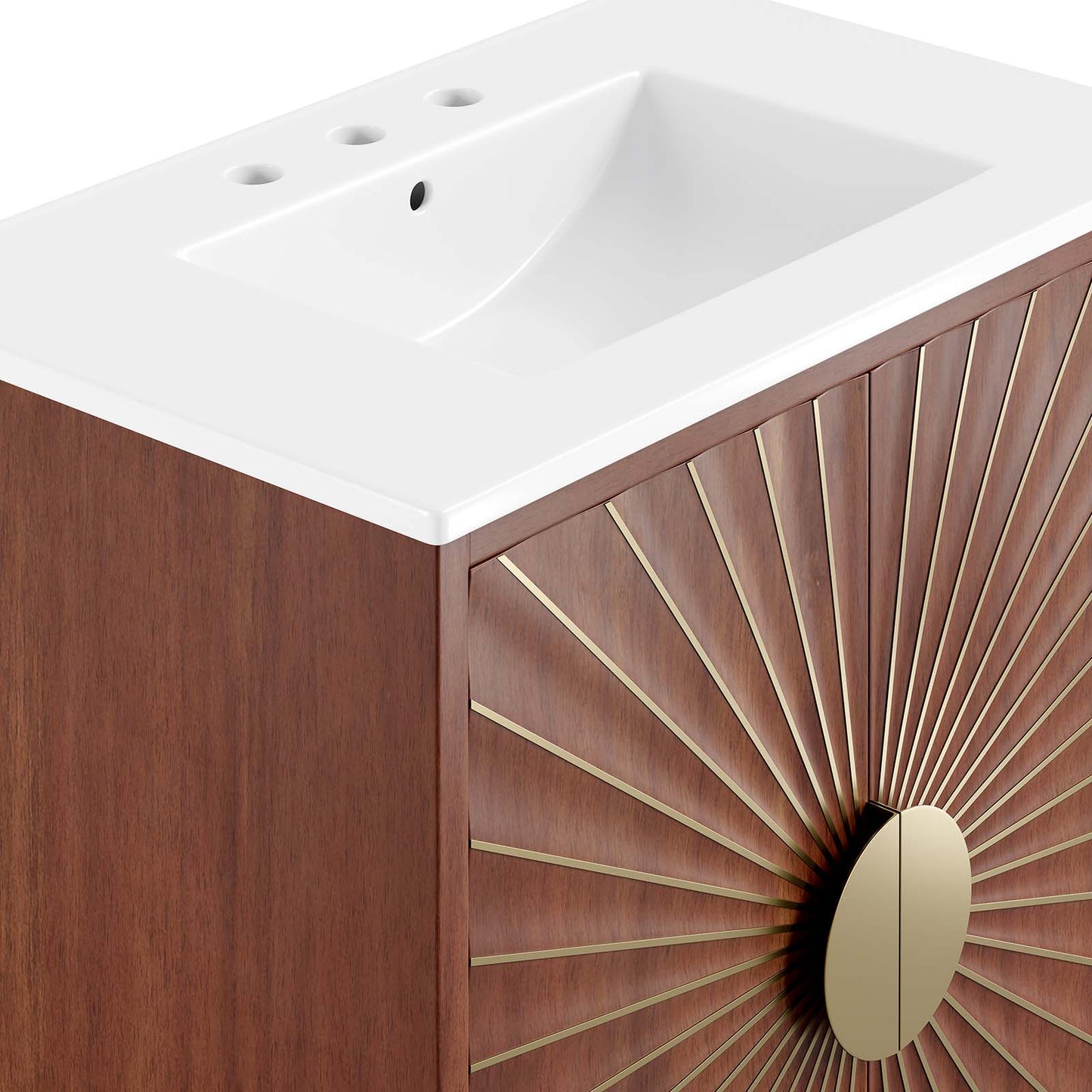 Daylight 30" Bathroom Vanity White Walnut