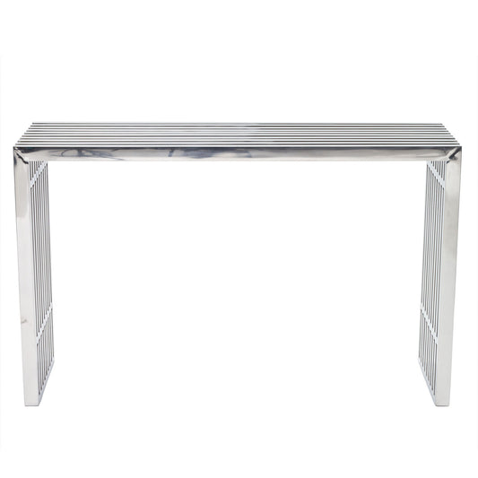Gridiron Console Table Silver EEI-779-SLV