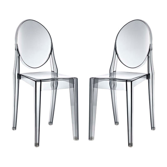 Casper Dining Chairs Set of 2 Smoke EEI-906-SMK