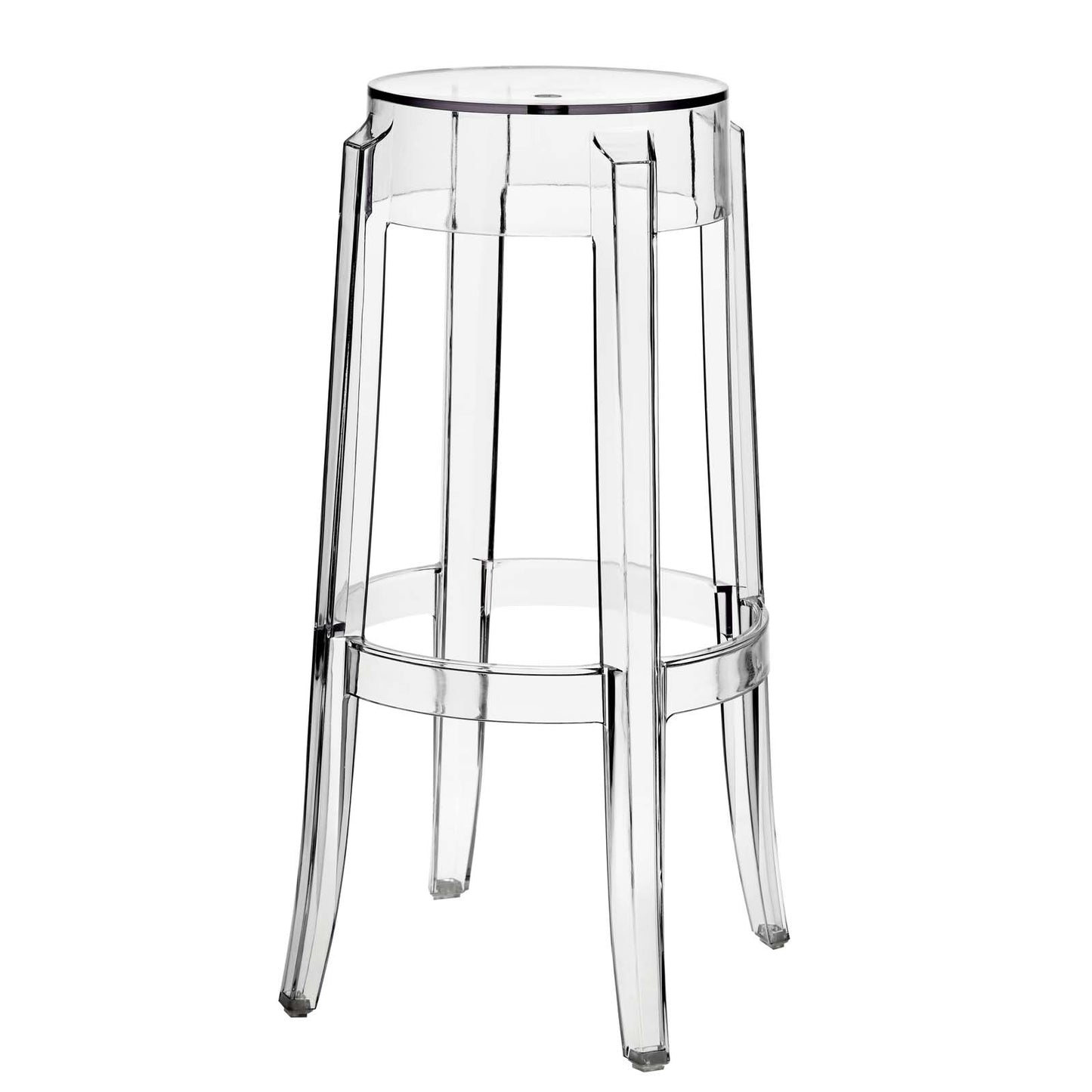 Casper Clear Counter and Bar Stool Set