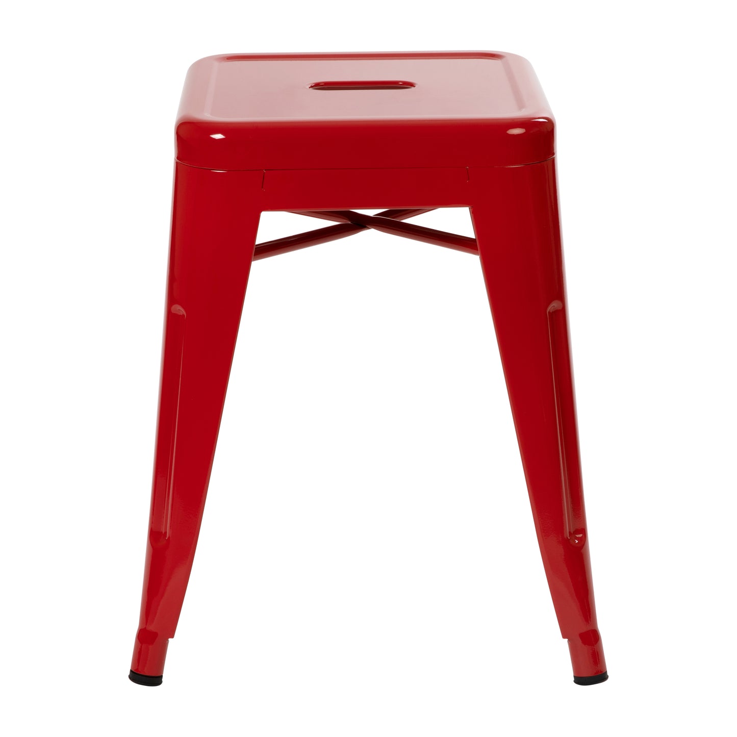 4 Pack Red Metal Stool ET-BT3503-18-RED-GG