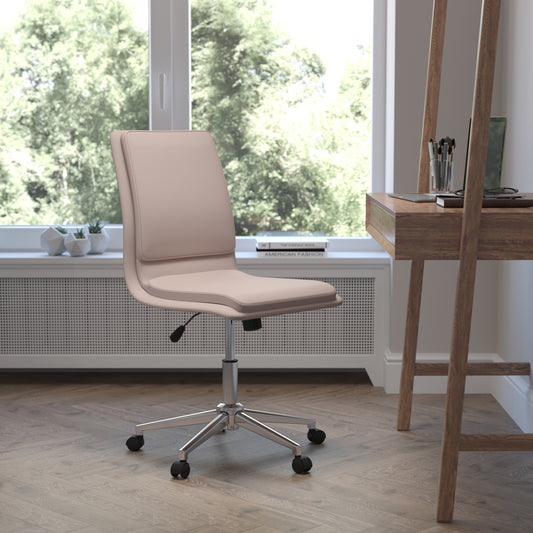 Taupe LeatherSoft Office Chair GO-21111-TAUPE-GG