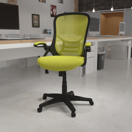 Green Mesh Office Chair HL-0016-1-BK-GN-GG
