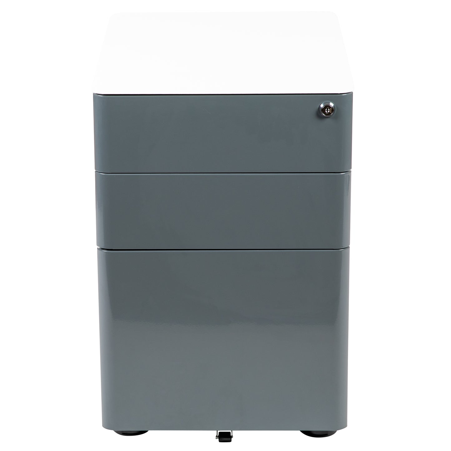 Filing Cabinet-White/Charcoal HZ-CHPL-02-GRY-WH-GG