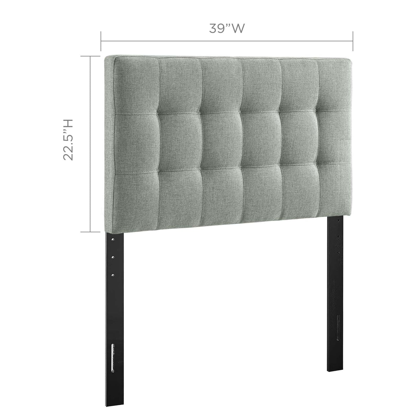 Lily Upholstered Fabric and Vinyl Headboard - Full, Queen, King Options