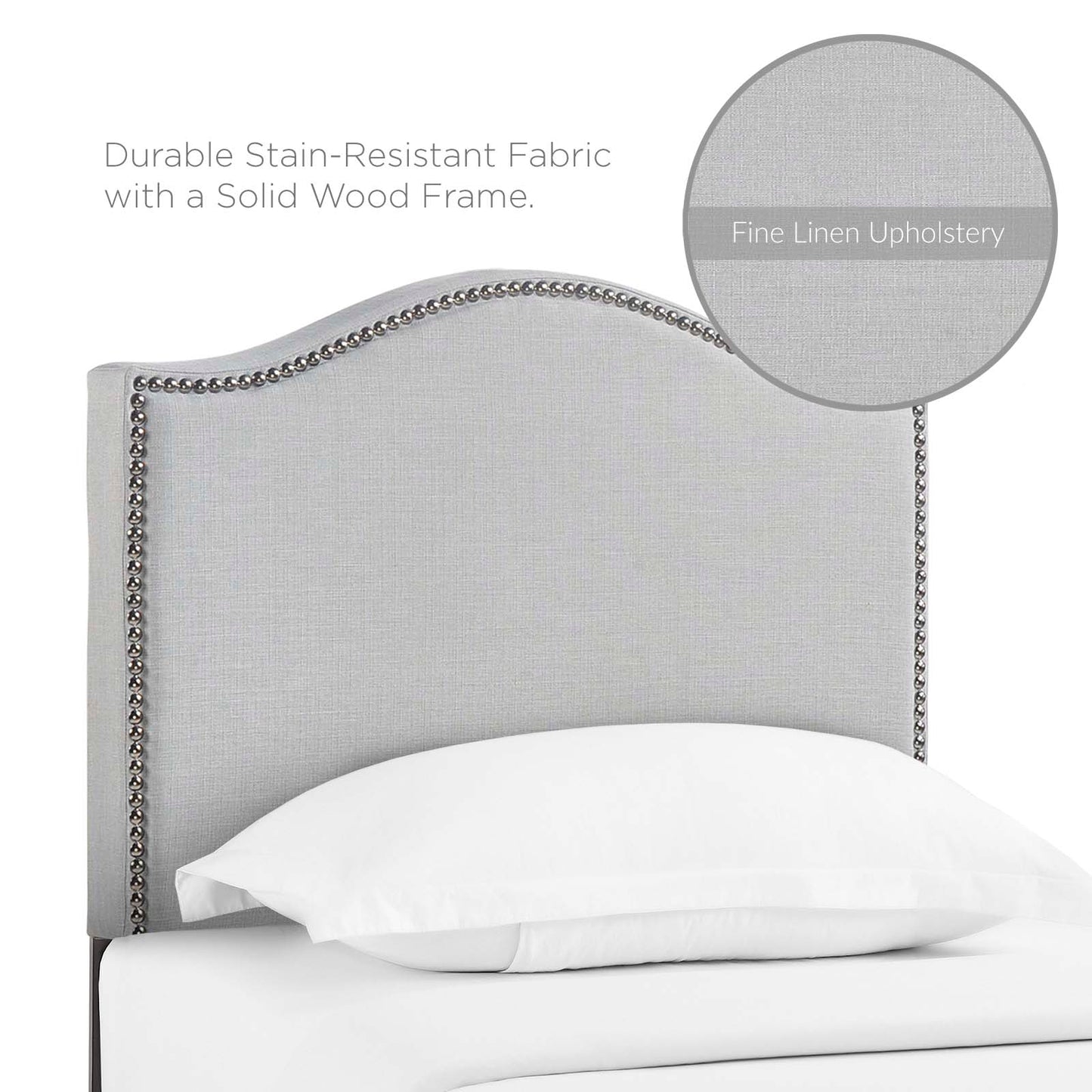 Curl Nailhead Upholstered Headboard MOD-5206 & MOD-5209