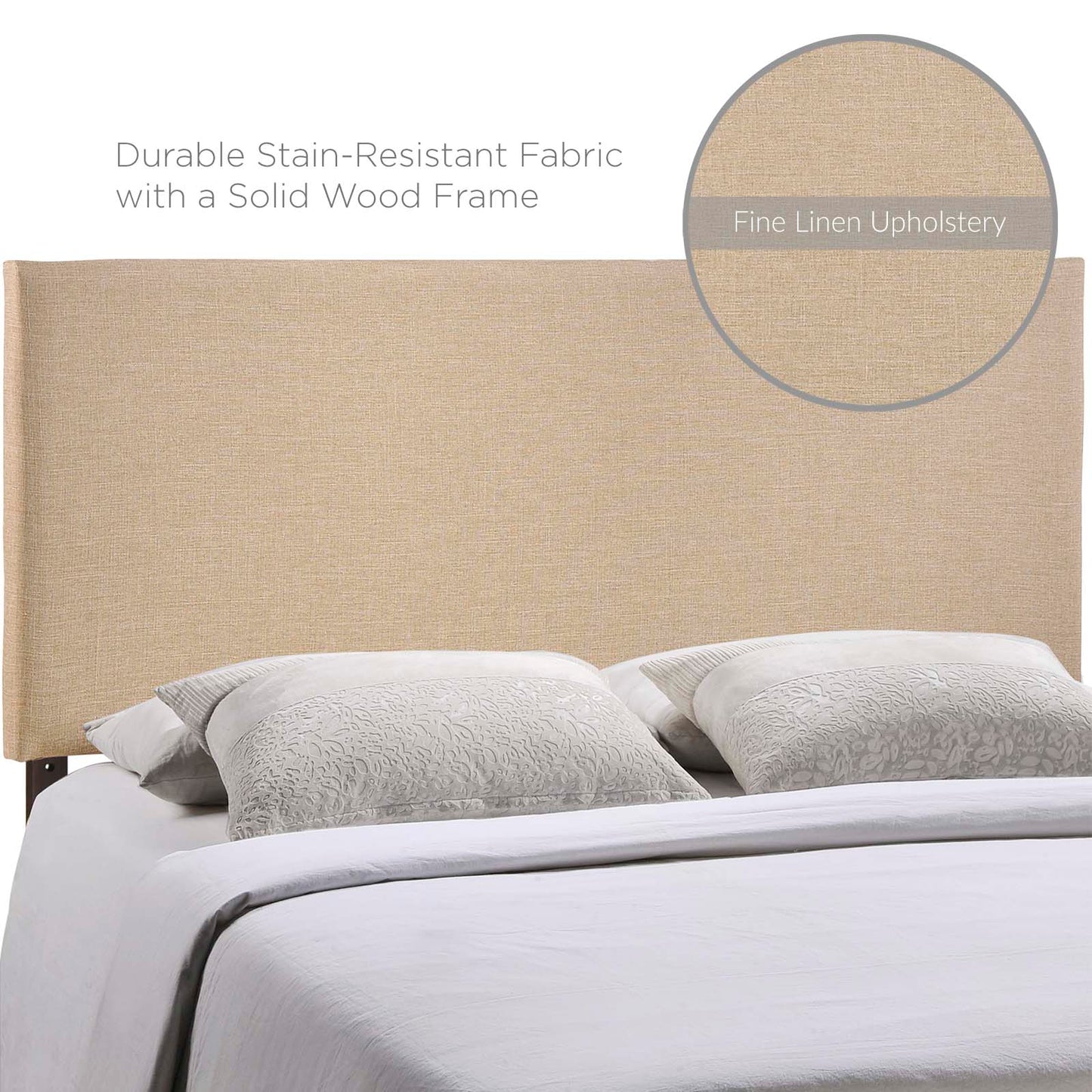 Region Queen Upholstered Headboard Cafe MOD-5211-CAF