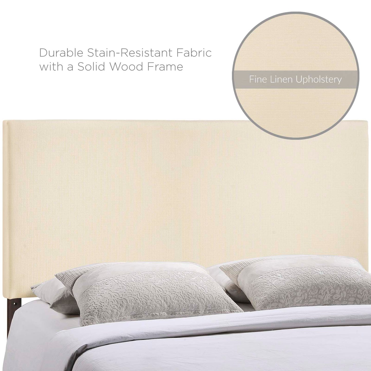 Region Queen Upholstered Headboard Ivory MOD-5211-IVO