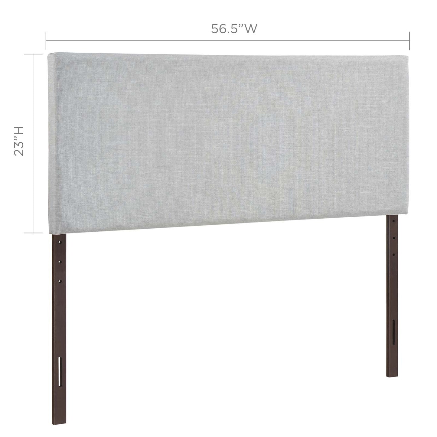 Region Upholstered Fabric Headboard with Nailhead Detail