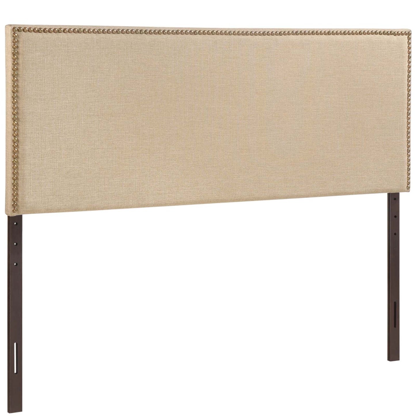 Region Nailhead Queen Upholstered Headboard Cafe MOD-5215-CAF