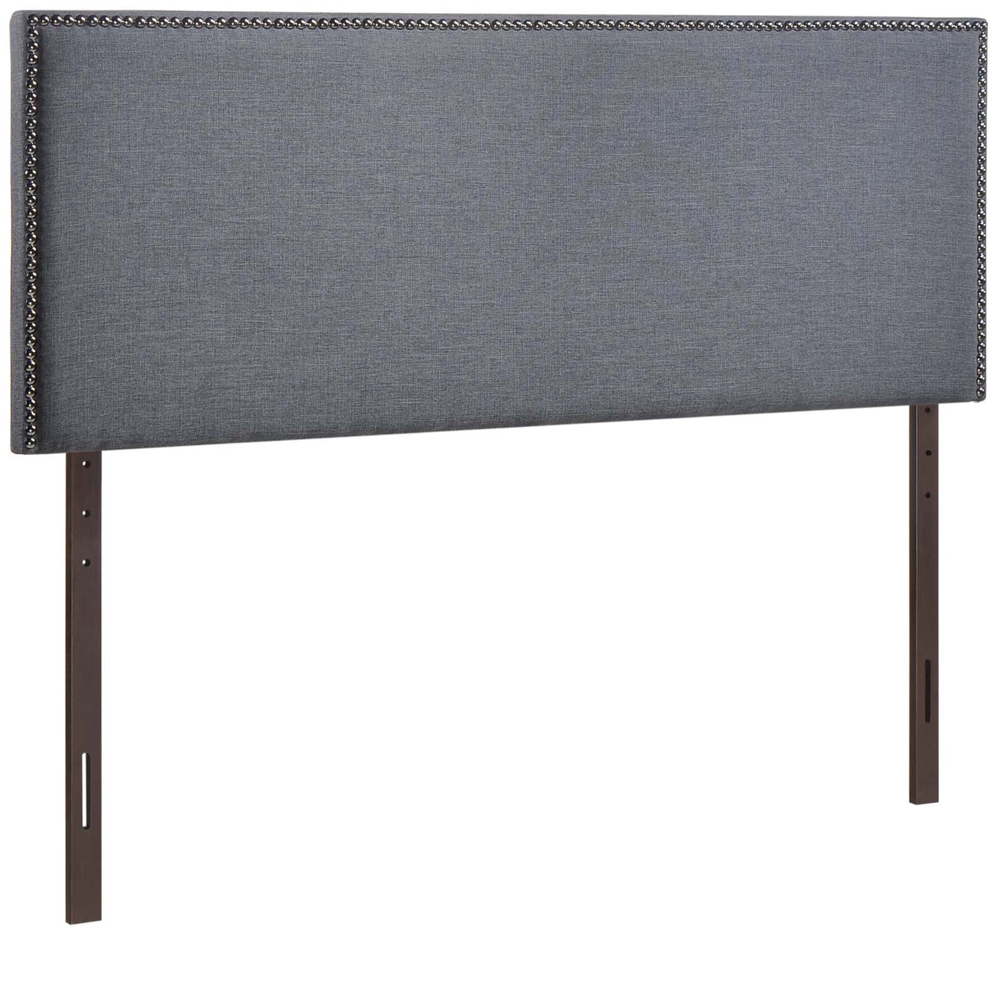 Region Nailhead Queen Upholstered Headboard Smoke MOD-5215-SMK