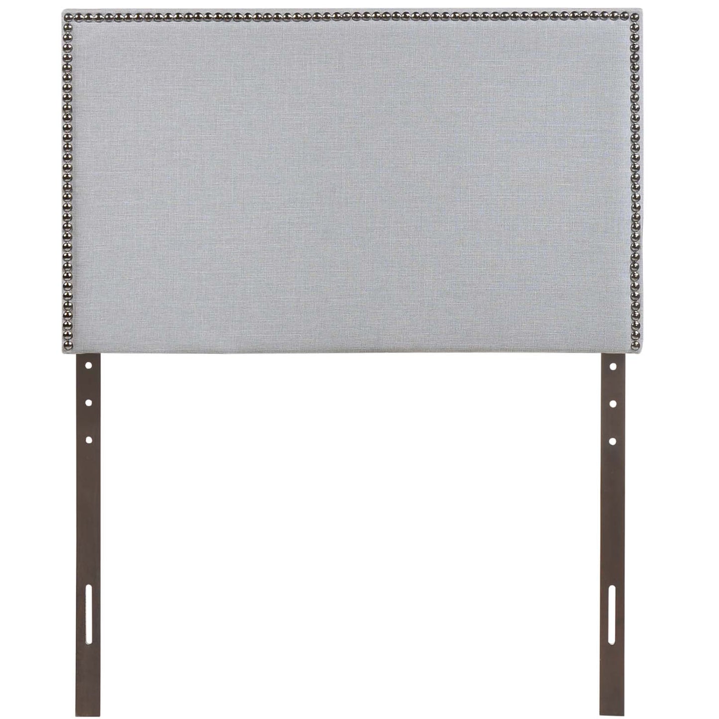 Region Nailhead Twin Upholstered Headboard Sky Gray MOD-5218-GRY