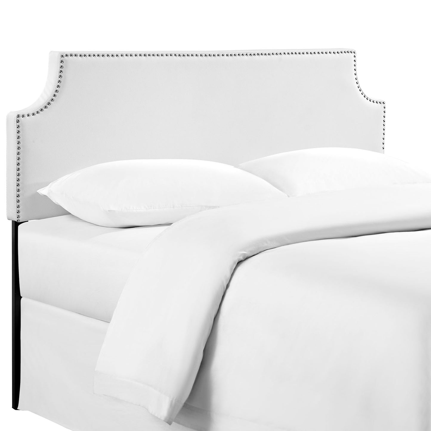 Laura Full Upholstered Vinyl Headboard White MOD-5391-WHI